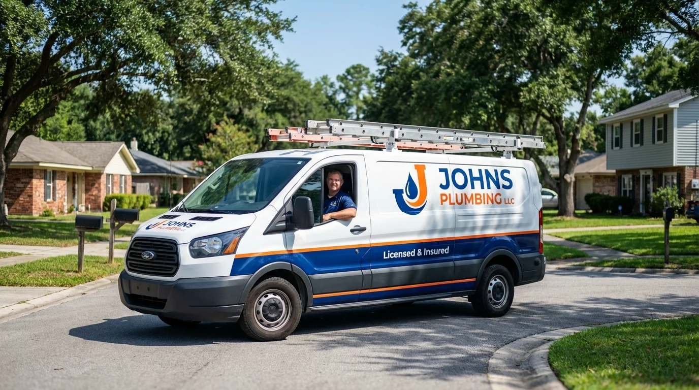 Johns Plumbing LLC service van in Central City, CO